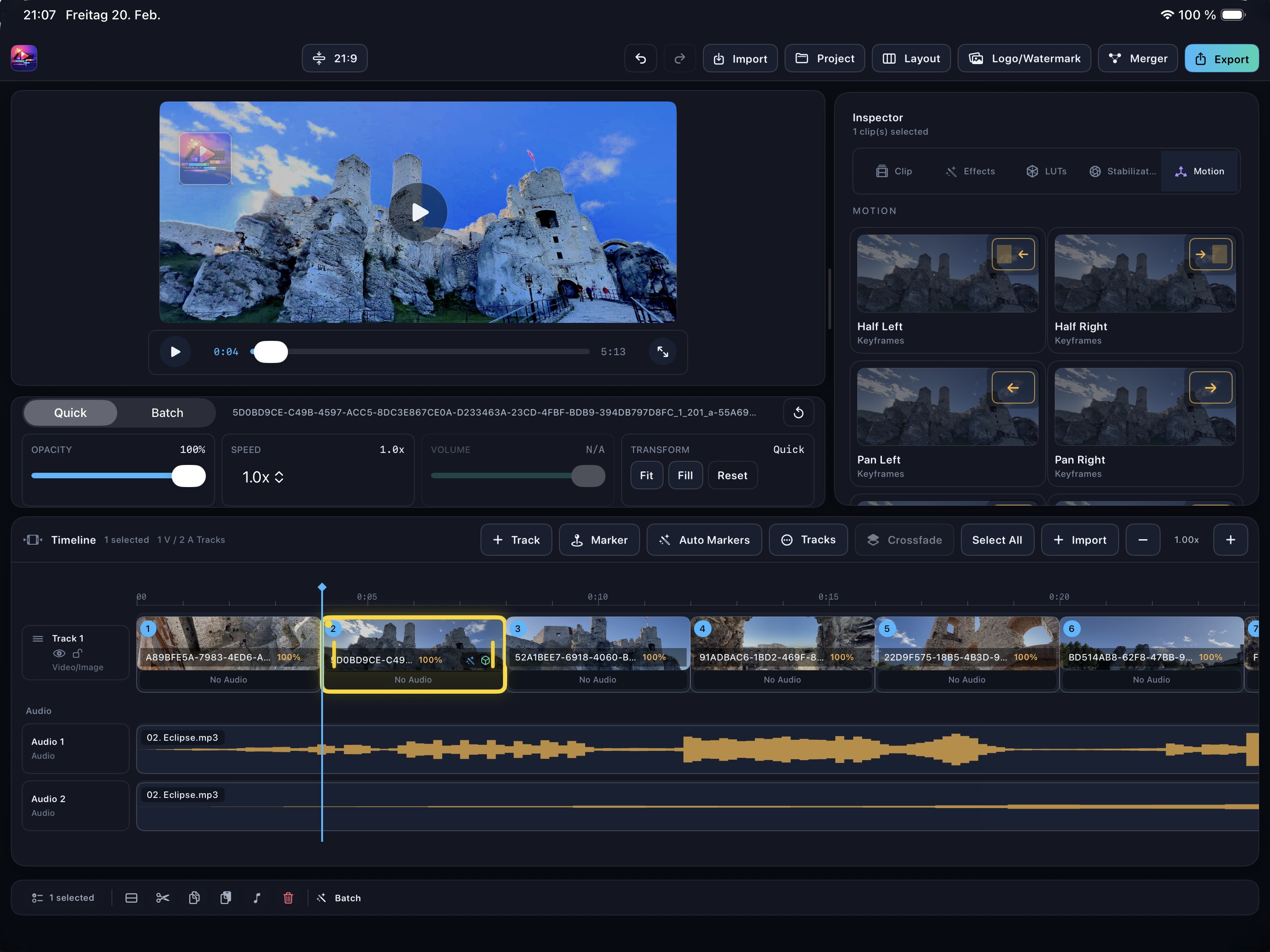 Lumiclipia motion presets